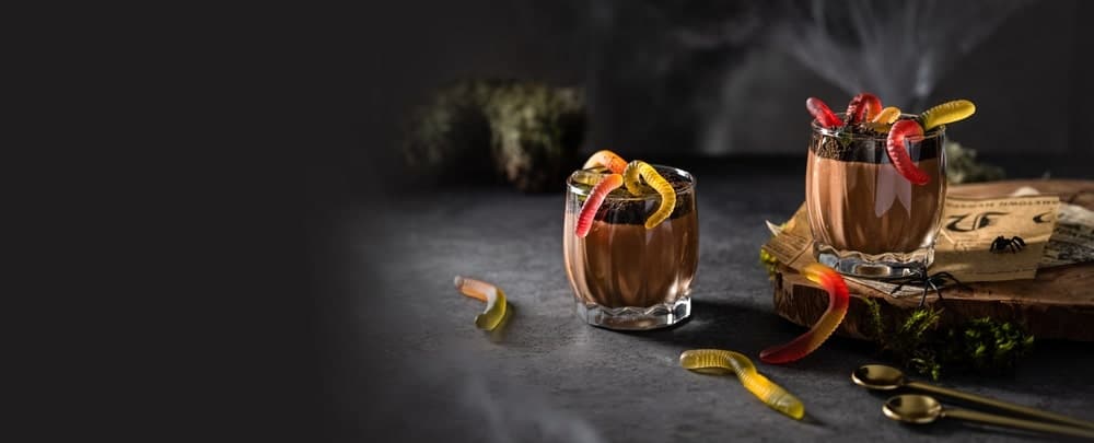 Mousse au chocolat Halloween