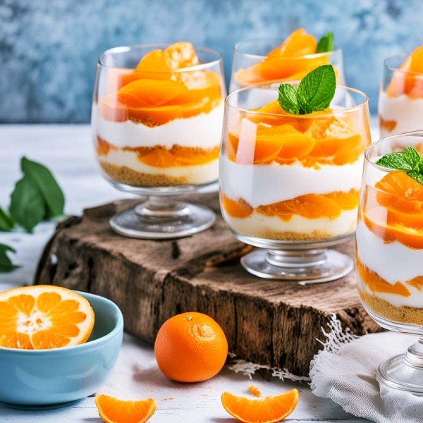 Mandarinen Cheesecake im Glas